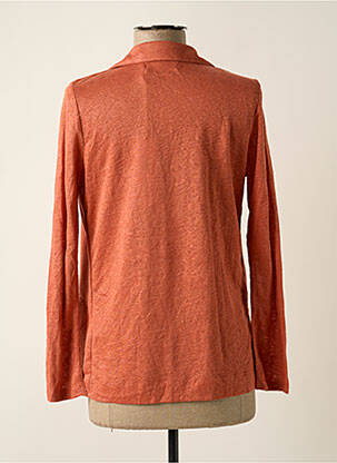 Veste casual col tailleur orange NOTSHY femme