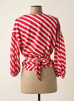 Blouse manches longues manches longues rose ACCESS FASHION femme