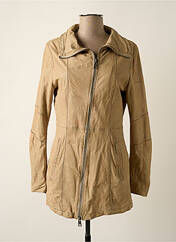 Veste en cuir beige OAKWOOD pour femme seconde vue