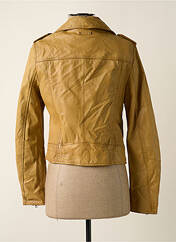 Veste en cuir beige OAKWOOD pour femme seconde vue