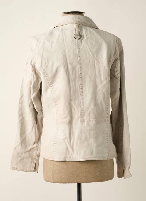 Veste en cuir blanc OAKWOOD femme