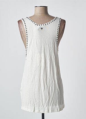 Débardeur col v sans manche beige KAPORAL femme