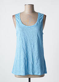 Débardeur stretch sans manche bleu NOTSHY femme