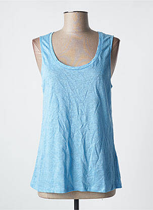 Débardeur stretch sans manche bleu NOTSHY femme