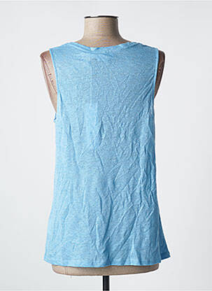 Débardeur stretch sans manche bleu NOTSHY femme