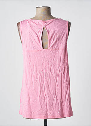 Débardeur stretch sans manche rose ABSOLUT CASHMERE femme