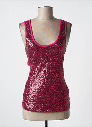 Débardeur coupe ajustée sans manche rose GUESS femme