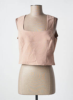 Top tissage crêpe sans manche rose ACCESS FASHION femme