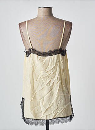 Top manches bretelles ajustables fines bretelles jaune APOSTROPHE femme