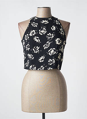 Top coupe cintrée sans manche noir RALPH LAUREN femme