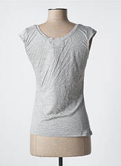 T-shirt gris ABSOLUT CASHMERE pour femme seconde vue