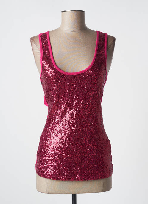 Débardeur coupe ajustée sans manche rose GUESS femme