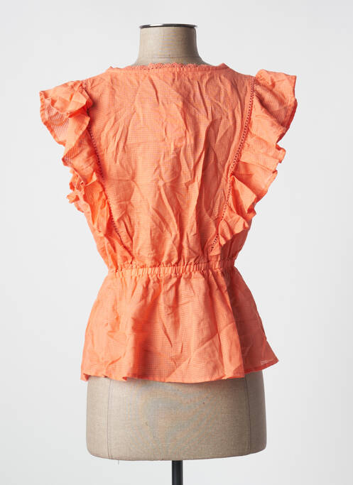 Top manches courtes manches courtes orange CREEKS femme