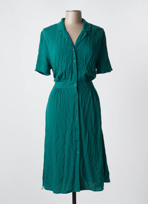 Robe mi-longue vert CYRILLUS pour femme