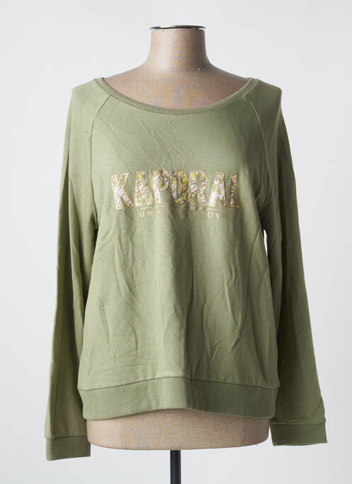 Sweat-shirt vert KAPORAL pour femme