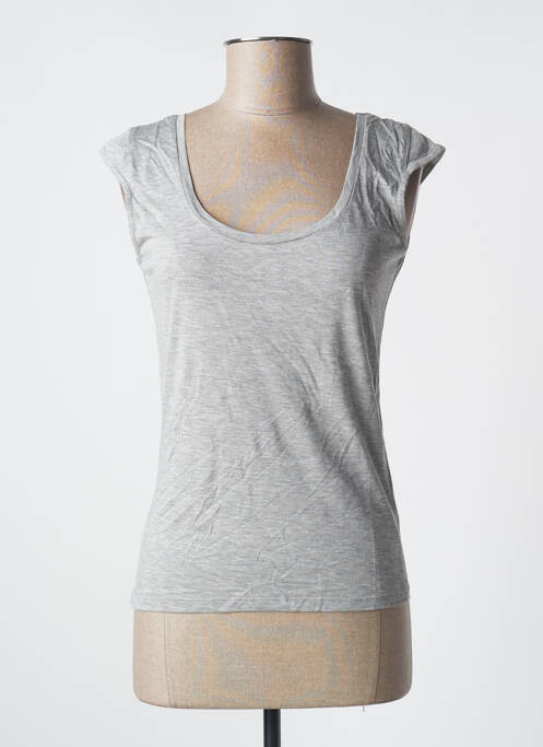 T-shirt gris ABSOLUT CASHMERE pour femme