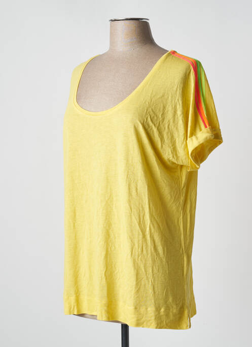 T-shirt jaune ABSOLUT CASHMERE pour femme