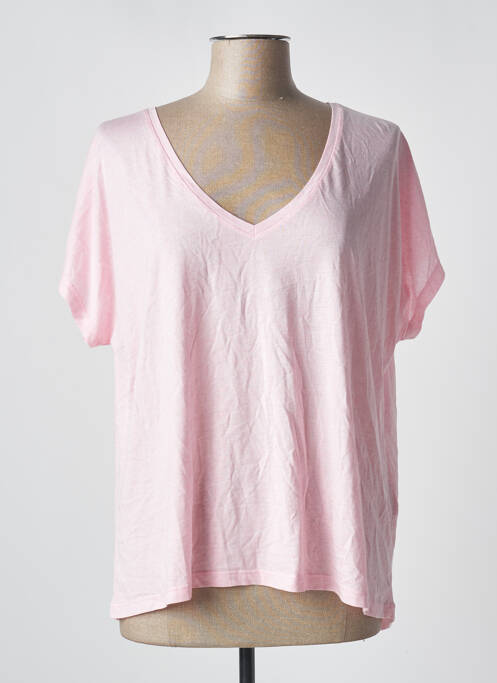 T-shirt rose ABSOLUT CASHMERE pour femme