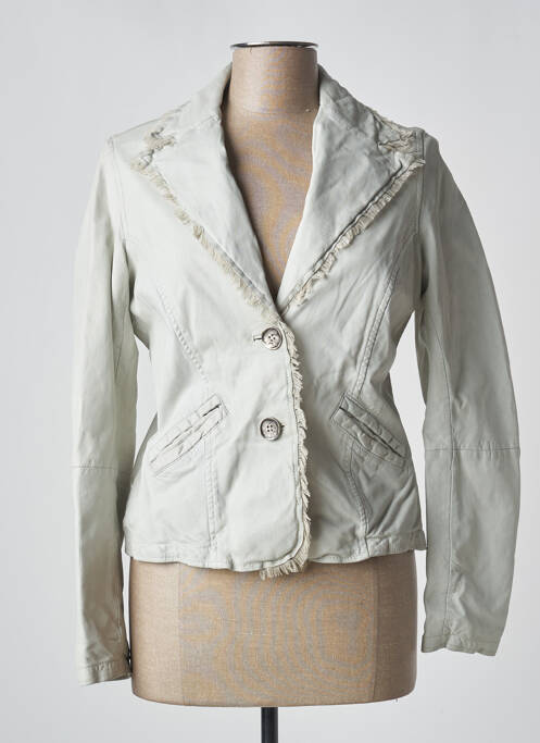 Veste en cuir gris OAKWOOD pour femme