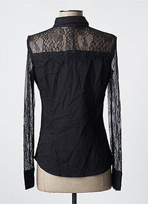 Chemisier coupe cintrée manches longues noir KAPORAL femme