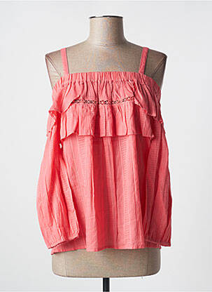 Blouse manches 3/4 manches 3/4 rose NAF NAF femme