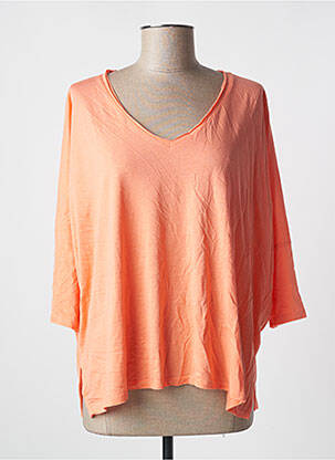 T-shirt manches 3/4 manches 3/4 orange NOTSHY femme