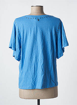 T-shirt coupe droite manches courtes bleu KAPORAL femme