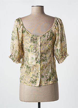 Blouse légère et transparente manches 3/4 vert KAPORAL femme