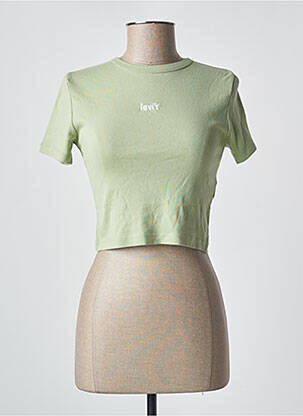 T-shirt stretch manches courtes vert LEVI'S femme