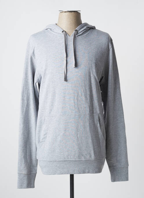 Sweat-shirt à capuche gris SLAZENGER pour homme