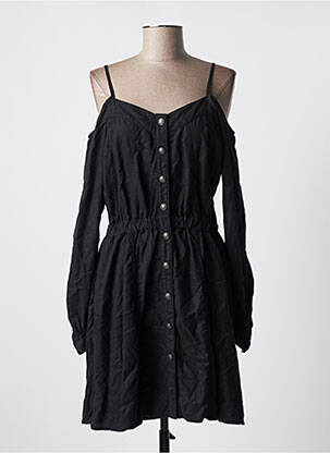 Robe mi-longue manches longues manches longues noir THE KOOPLES femme