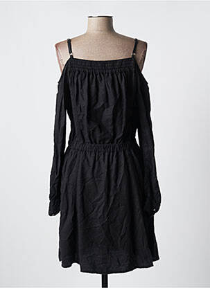 Robe mi-longue manches longues manches longues noir THE KOOPLES femme