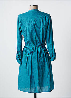 Robe mi-longue manches longues manches longues bleu COMPTOIR DES COTONNIERS femme