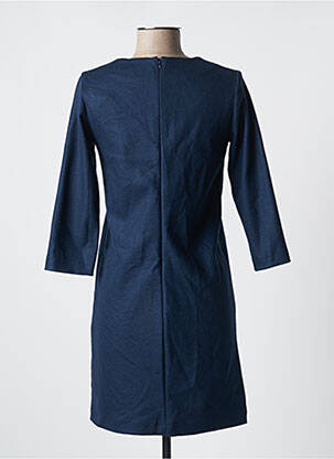 Robe courte manches 3/4 manches 3/4 bleu CYRILLUS femme