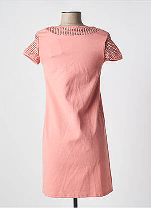 Robe courte manches courtes manches courtes rose NAF NAF femme