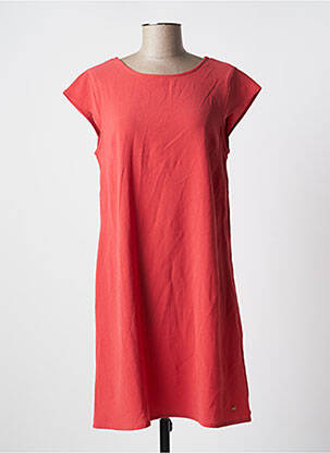 Robe courte manches courtes manches courtes orange KAPORAL femme