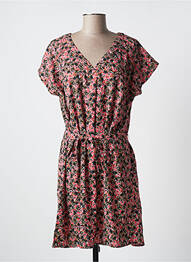 Robe courte manches courtes manches courtes rose LH femme