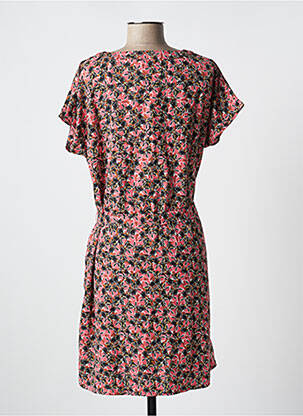 Robe courte manches courtes manches courtes rose LH femme