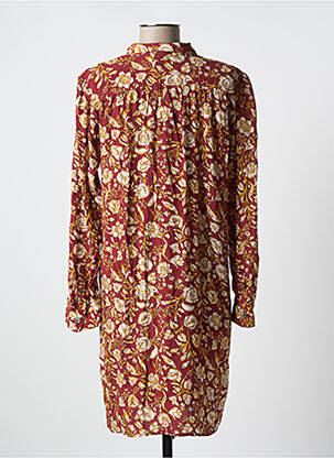Robe courte manches longues manches longues rouge CYRILLUS femme