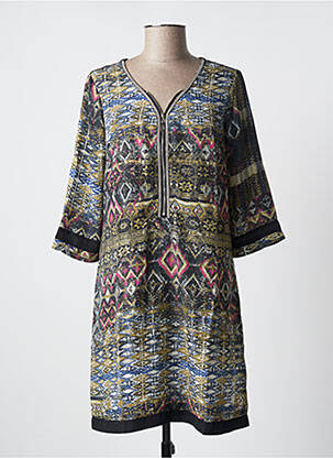 Robe courte manches 3/4 manches 3/4 noir SOGGO femme