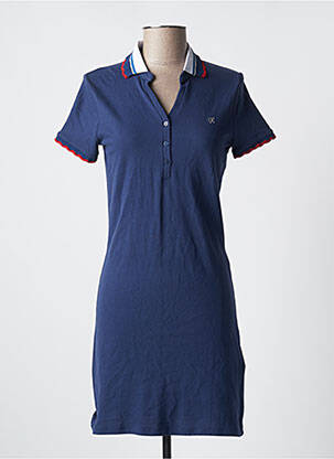 Robe courte manches courtes manches courtes bleu KAPORAL femme