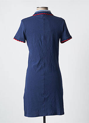 Robe courte manches courtes manches courtes bleu KAPORAL femme