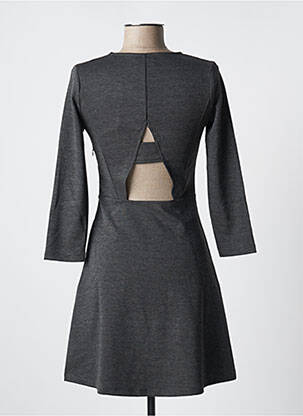 Robe courte manches longues manches longues gris JENNYFER femme