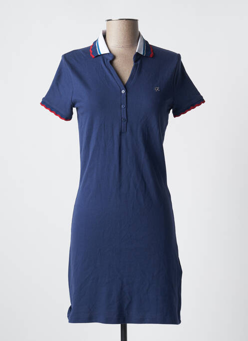 Robe courte manches courtes manches courtes bleu KAPORAL femme