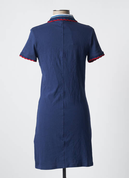Robe courte manches courtes manches courtes bleu KAPORAL femme