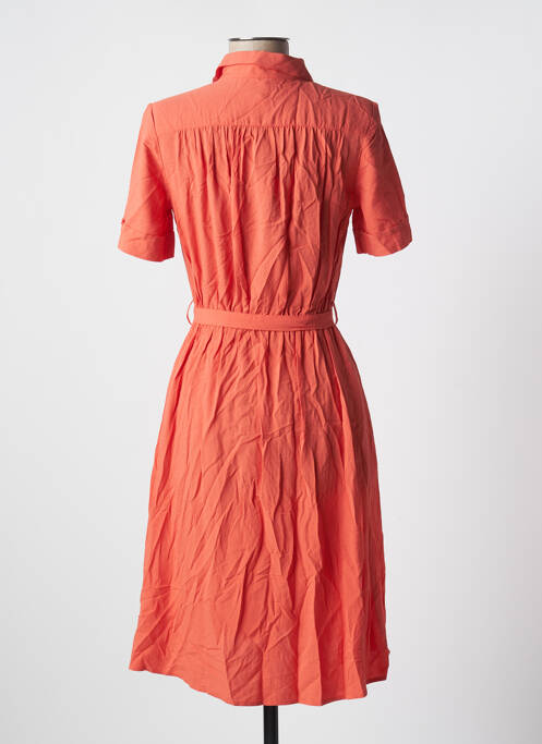 Robe mi-longue orange CYRILLUS pour femme