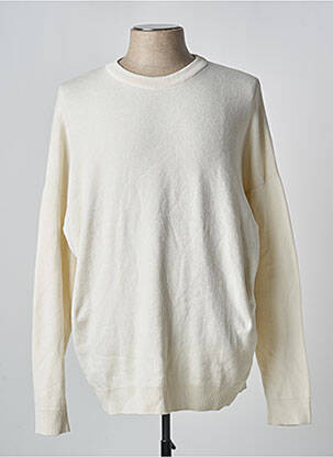 Pull stretch manches longues beige DEFACTO homme