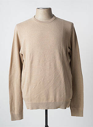 Pull stretch manches longues marron BILL TORNADE homme