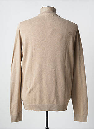 Pull stretch manches longues marron BILL TORNADE homme