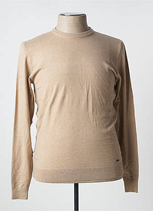 Pull stretch manches longues marron BILL TORNADE homme